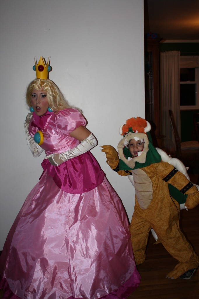 Princess Peach and Bowser