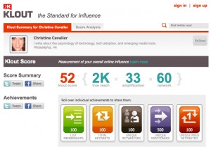 klout score